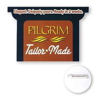 Full color custom shape button made of 30 mil. high impact... from ASI 93520...