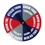 3 1/2" Round Spinner Button Full Color