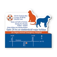 Magnet with dog and cat shape on right corner.... from ASI 93520 Ventura Inc