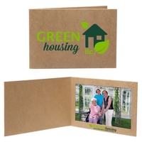 6" x 4" photo frame, made of recycled brown Kraft paper... from ASI 62190 Illini