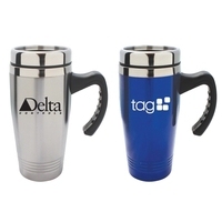 Travel mug with double walled stainless steel and handle... from ASI 34800...