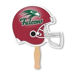 Helmet Shape Full Color 1 Sided Hand Fan