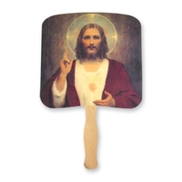 Religious Hand Fan - Jesus Full Color