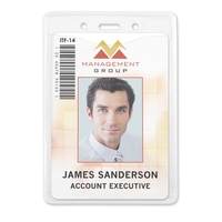 Sustainable PureClear™ PVC-Free vinyl badge holders contain no harmful...