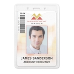 PureClear™ Vertical Event-Size PVC-Free Vinyl Badge Holder