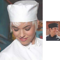 Chef's beanie made of 65/35 poly cotton twill featuring a mesh... from ASI...