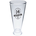 Clear Heavy Plastic Pilsner Glass