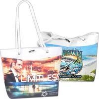 Retrofit full color tote bag with rope handles, toggle closures and... from...