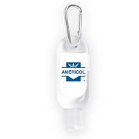 Hand sanitizer with carabiner clip.... from ASI 90859 Tempo Industries Inc /...