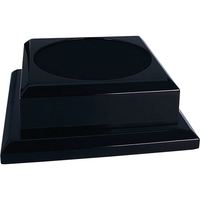 6.5" x 6.5" x 5" black toned wood basketball display stand.... from ASI 92531...