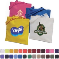 Flat tote bag with 28" double handles is a perfect teacher's... from ASI...