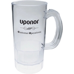 22 oz. Clear Plastic Fluted Mug w/Handle