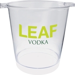 Clear Styrene Plastic Ice Bucket