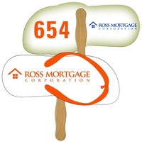 Flip Flop Auction Hand Fan Full Color