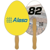Egg Auction Hand Fan Full Color
