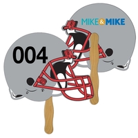 Helmet Auction Hand Fan Full Color