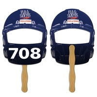 Helmet Front Auction Hand Fan Full Color