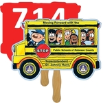 Bus Auction Hand Fan Full Color