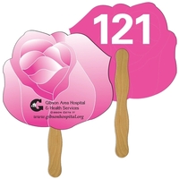 Flower Auction Hand Fan Full Color