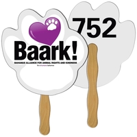 Paw Auction Hand Fan Full Color