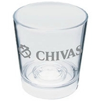 Clear Plastic Rocks Glass Taster/Sampler, USA made of rugged clear Styrene......