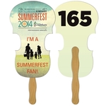 Violin Auction Hand Fan Full Color