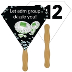 Diamond Auction Hand Fan Full Color