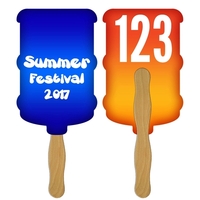 Water Cooler Auction Hand Fan Full Color