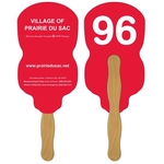 Neon Light Bulb Auction Hand Fan Full Color