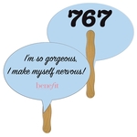 Thought Bubble Auction Hand Fan Full Color