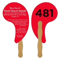 Comma Auction Hand Fan Full Color