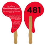 Comma Auction Hand Fan Full Color