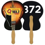 Guitar Auction Hand Fan Full Color