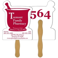 Mortar & Pestle Auction Hand Fan Full Color