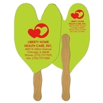 Caladium Leaf Hand Fan Full Color (2 Sides)