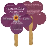 Daisy Flower Hand Fan Full Color (2 Sides)