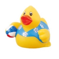 Rubber Beach Party Duck w/ Ball