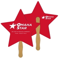 Star Hand Fan Full Color (2 Sides)
