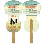 Violin Hand Fan Full Color (2 Sides)