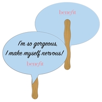 Thought Bubble Hand Fan Full Color (2 Sides)... from ASI 67620 Lion Circle Corp