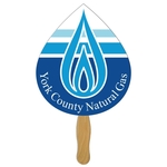 Tear Drop Hand Fan Full Color