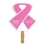 Open Ribbon Hand Fan Full Color