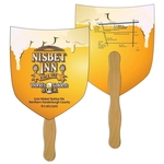 Shield / Shovel Hand Fan Full Color (2 Sides)