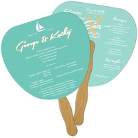 Palm Leaf Hand Fan Full Color (2 Sides)
