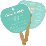 Palm Leaf Hand Fan Full Color (2 Sides)