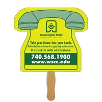 Phone shape fast fan with wooden stick.... from ASI 67620 Lion Circle Corp /...