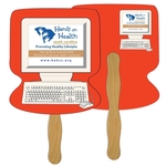 Computer Hand Fan Full Color (2 Sides)