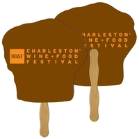 Chef Hat Hand Fan Full Color (2 Sides)