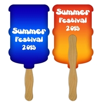 Water Cooler Hand Fan Full Color (2 Sides)