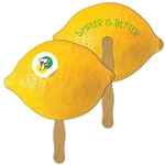 Lemon / Lime Fruit Hand Fan Full Color (2 Sides)